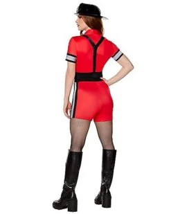 Adult Firefighter Romper Costume -Christmas Central 01564152 b