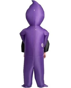 Kids Light-Up Purple Ghoul Pick-Me-Up Inflatable Costume -Christmas Central 01565191 c