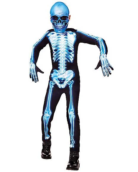 Kids Light-Up X-Ray Skeleton Costume 1 Kids Light-Up X-Ray Skeleton Costume