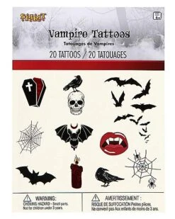 Vampire Temporary Tattoos -Christmas Central 01580661 d