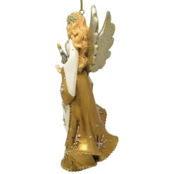 Kurt Adler Blonde Angel Ornament -Christmas Central 019237B Blonde Angel Ornament Left 46803.1647886500