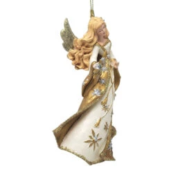 Kurt Adler Blonde Angel Ornament -Christmas Central 019237B Blonde Angel Ornament Right 06504.1647884106