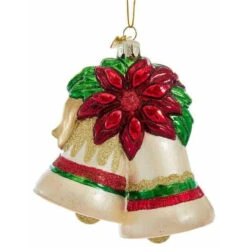 Kurt Adler Noble Gems Christmas Bells Ornament