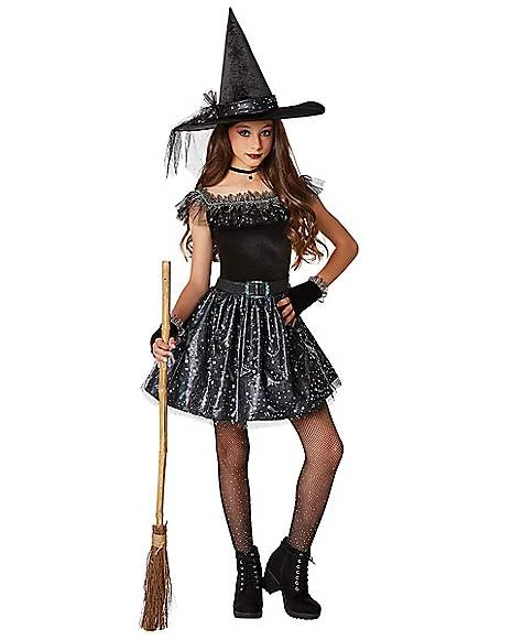 Kids Glitter Witch Costume 1 Kids Glitter Witch Costume