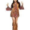 Adult Peace And Love Hippie Costume