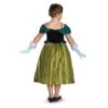 Kids Caped Anna Coronation Gown Costume - Frozen
