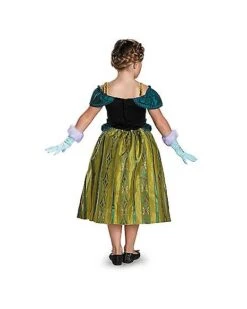 Kids Caped Anna Coronation Gown Costume - Frozen