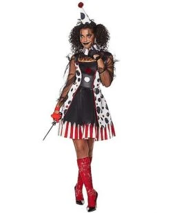 Adult Twisted Clown Costume -Christmas Central 07467277 c