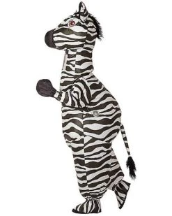 Adult Zebra Inflatable Costume -Christmas Central 07517592 c