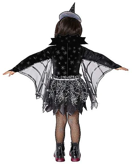 Toddler Spider Web Witch Costume 2 Toddler Spider Web Witch Costume - Image 2