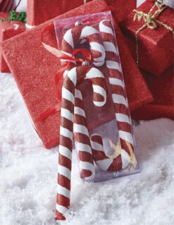 Raz 16.5" Box Of 4 Large Candy Cane Christmas Ornament 4216238