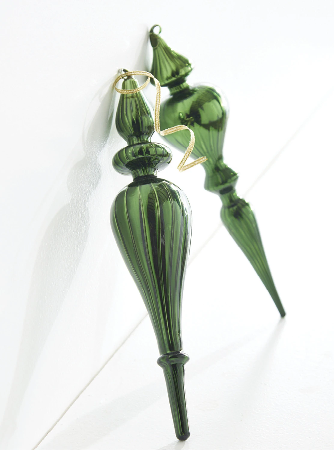 Raz 11.75" Large Green Finial Glass Christmas Ornament 4222831 1 Raz 11.75" Large Green Finial Glass Christmas Ornament 4222831