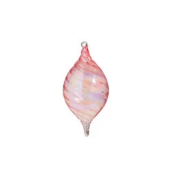 Raz 5" Pink Blown Glass Christmas Ornament 4324512 -Christmas Central 4324512b 31176.1684780571