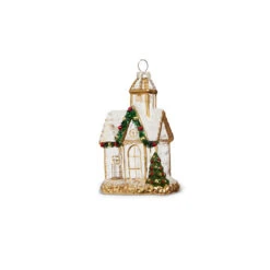 Raz 5" Gold And Clear Church Glass Christmas Ornament 4324586 7 Raz 5" Gold And Clear Church Glass Christmas Ornament 4324586 -Christmas Central 4324586b 96467.1684951588