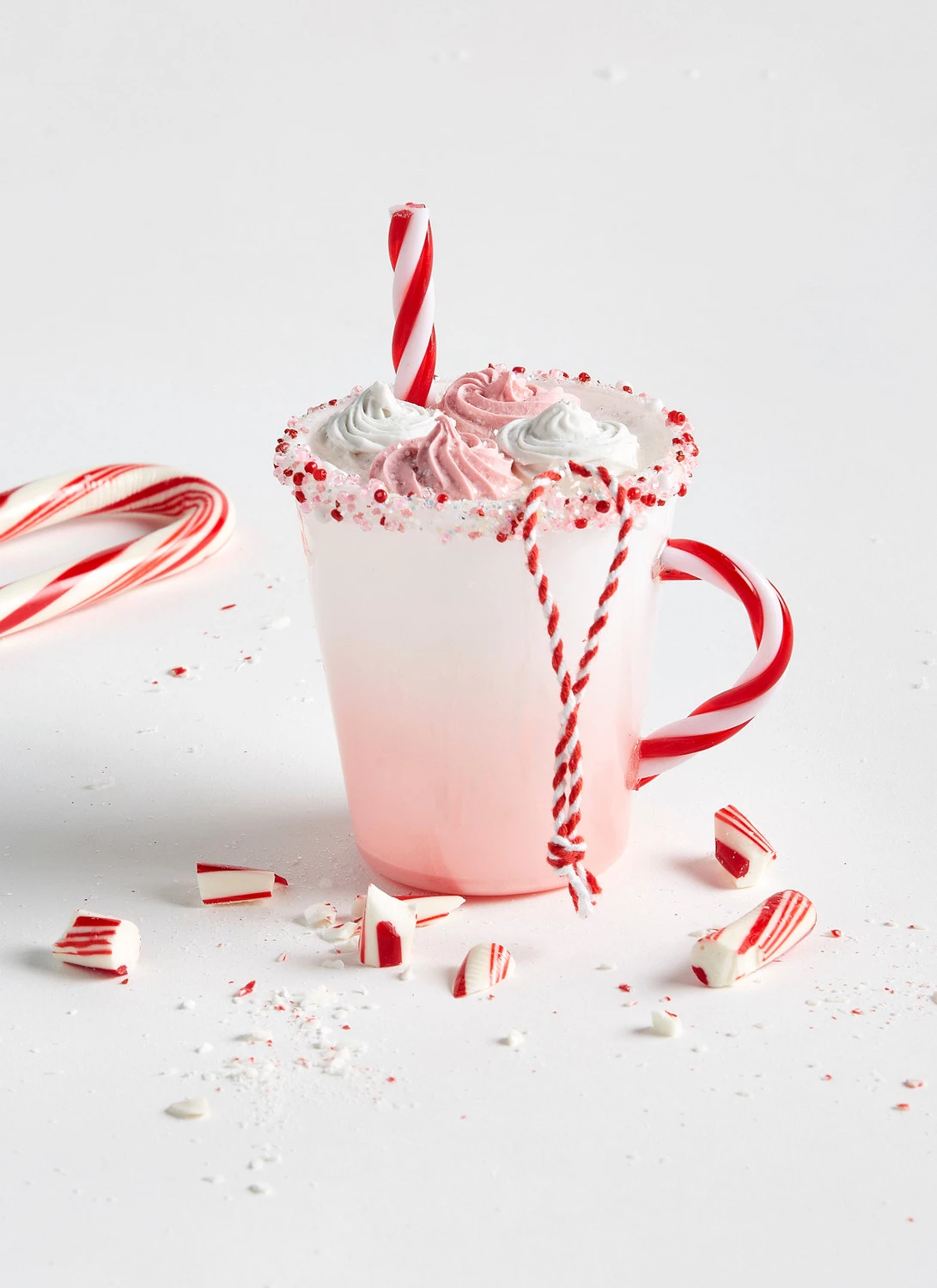 Raz 4.5" Pink Hot Chocolate Glass Christmas Ornament 4352860 1 Raz 4.5" Pink Hot Chocolate Glass Christmas Ornament 4352860