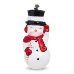 Raz 4.5" Or 8" Eric Cortina Snowman Blow Mold Glass Christmas Ornament 4253122 -Christmas Central 4353172 1 65911.1685630650