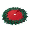 Raz 34" Holly Tree Christmas Tree Skirt 4371825