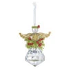 Kissing Krystals Golden Star Angel Ornament