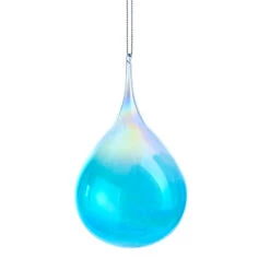 Kurt Adler 5" Blue Drop Glass Christmas Ornament D3554 -Christmas Central D3554b 78442.1653324570