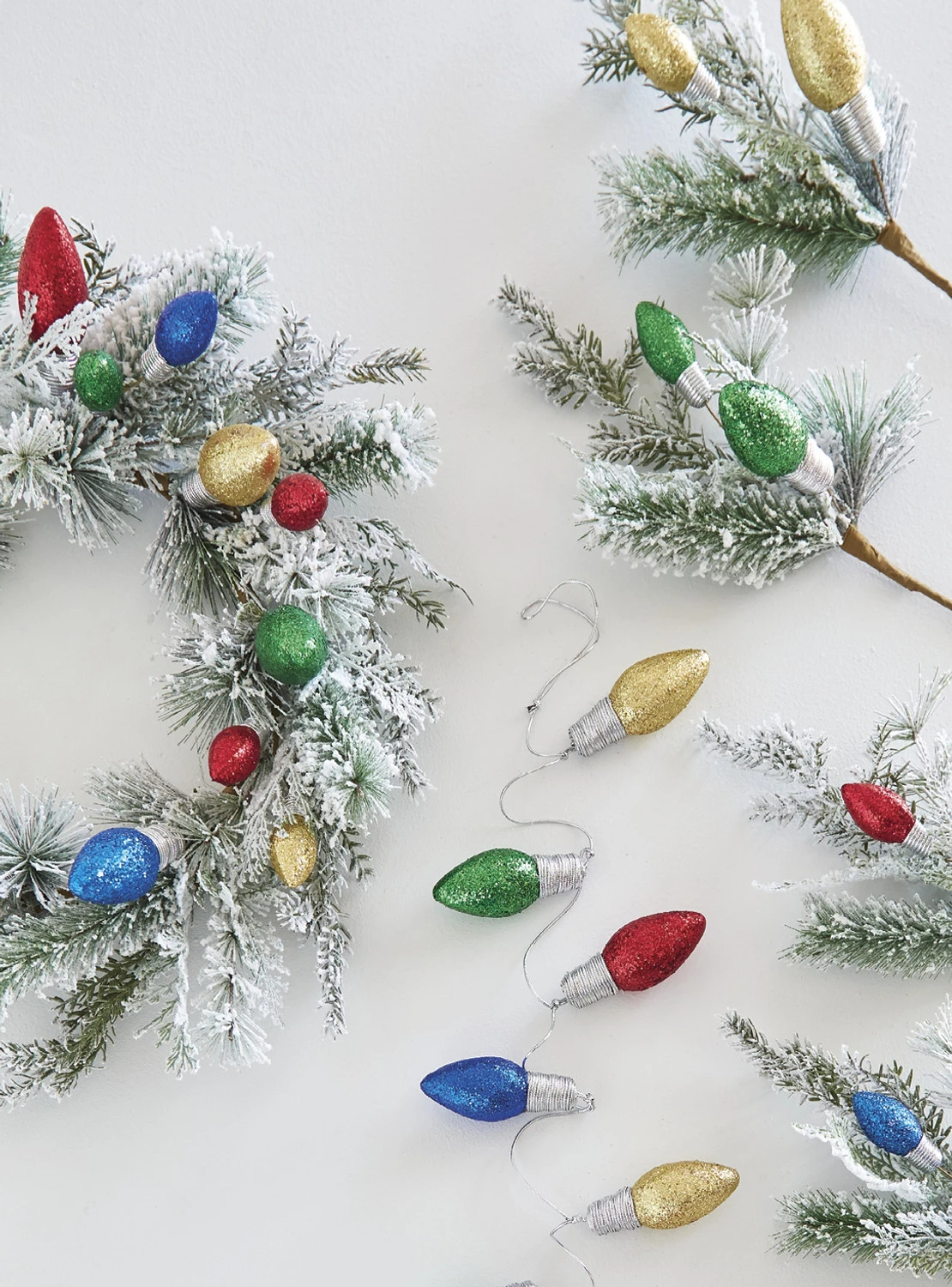 Raz 3' Light Bulb Christmas Garland G4206874 1 Raz 3' Light Bulb Christmas Garland G4206874