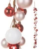 Raz 4' Red, Pink, And White Ball Garland G4316252