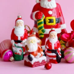 Cody Foster 4.5" Santa Blow Mold Glass Christmas Ornament GO-8881 -Christmas Central GO 8881 edit 33543.1692037366