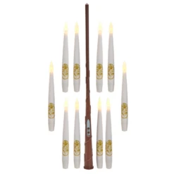 Kurt Adler 6" Harry Potter Battery Operated 10 Floating Candles With Wand Remote Light Set HP9234