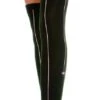 MUSIC LEGS Sexy Opaque Nylon Thigh Hi With Spider Stripe Costume Hosiery