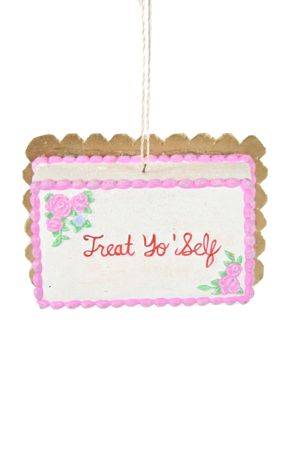 Cody Foster 4.25" Treat Yo Self Sheet Cake Christmas Ornament PO-2078 1 Cody Foster 4.25" Treat Yo Self Sheet Cake Christmas Ornament PO-2078
