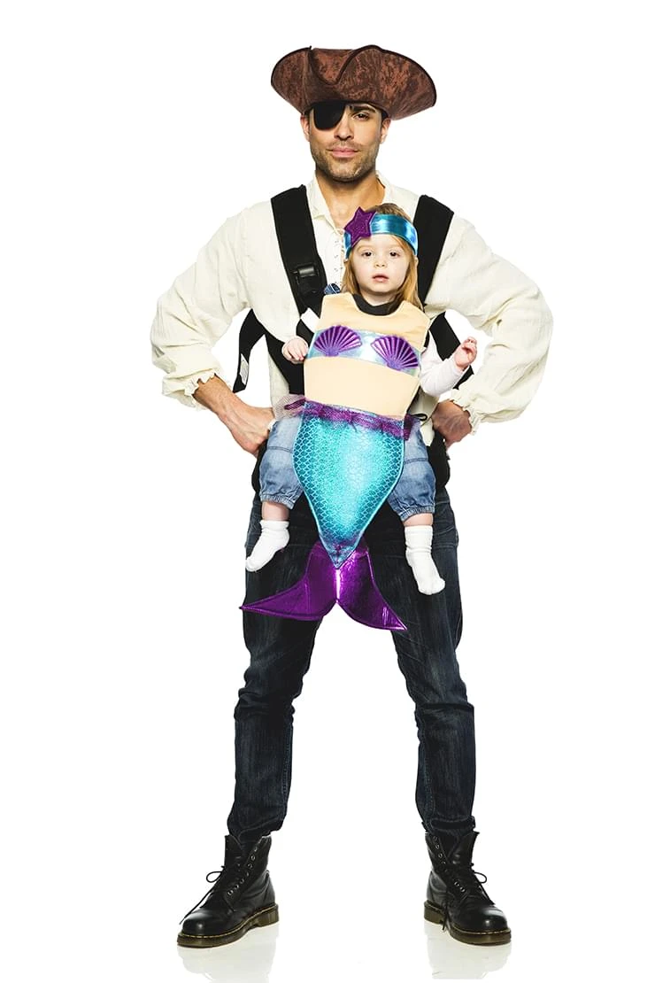 Pirate & Mermaid Baby Carrier Costume 1 Pirate & Mermaid Baby Carrier Costume