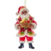 Kurt Adler African American Kwanzaa Santa Ornament