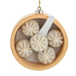 Kurt Adler 3" Asian Dumplings And Soup Christmas Ornament J7471 -Christmas Central api5zziau 45426.1646091880