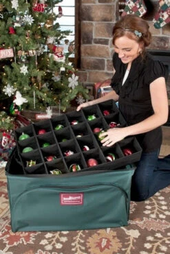 Tree Keeper 3 Tray Christmas Ornament Keeper Storage Bag With Front Pocket TK-10127 -Christmas Central api7ll86v 33544.1646091885