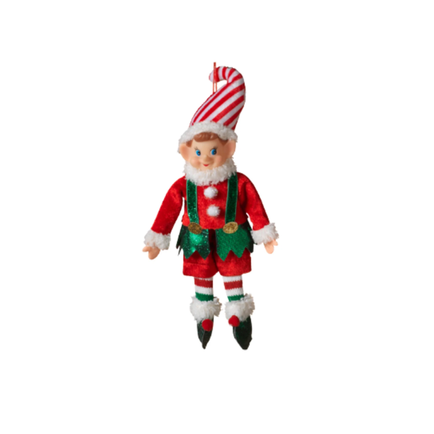 10.75" Metallic Red And White Elf Christmas Ornament 2617580 2 10.75" Metallic Red And White Elf Christmas Ornament 2617580 - Image 2
