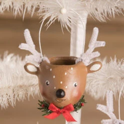 Bethany Lowe 3" Mini Reindeer Christmas Bucket Figure Or Ornament ML0425 -Christmas Central apigovu8k 27556.1646091950