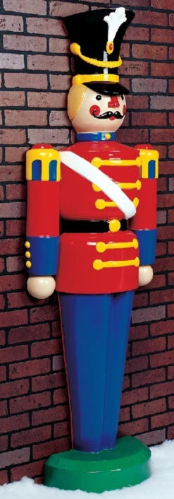 6' Live Form Standing Half Toy Soldier Outdoor Christmas Decoration