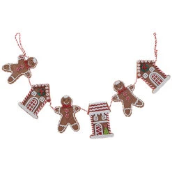 Raz 30" Gingerbread Cookie Christmas Garland G3816442 5 Raz 30" Gingerbread Cookie Christmas Garland G3816442 -Christmas Central apirgm10t 23623.1646091901