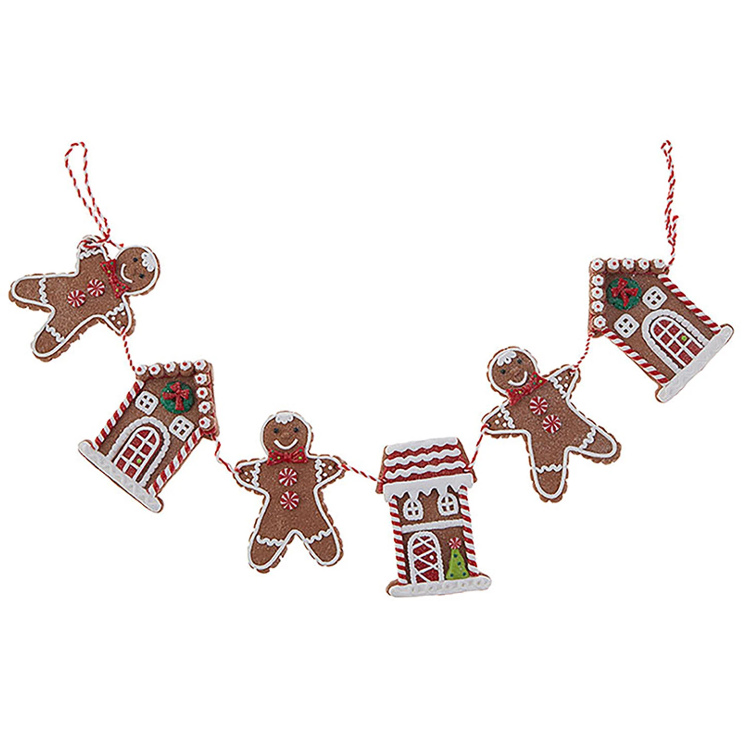 Raz 30" Gingerbread Cookie Christmas Garland G3816442 3 Raz 30" Gingerbread Cookie Christmas Garland G3816442 - Image 3