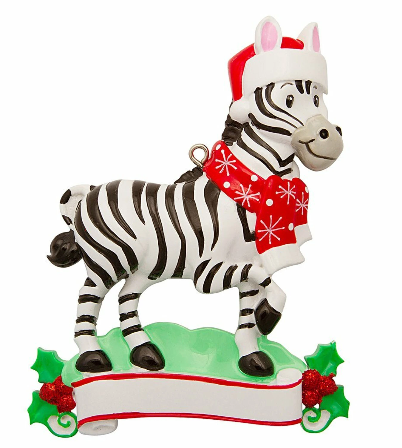 Zebra Personalized Christmas Ornament OR1850-Z 3 Zebra Personalized Christmas Ornament OR1850-Z - Image 3