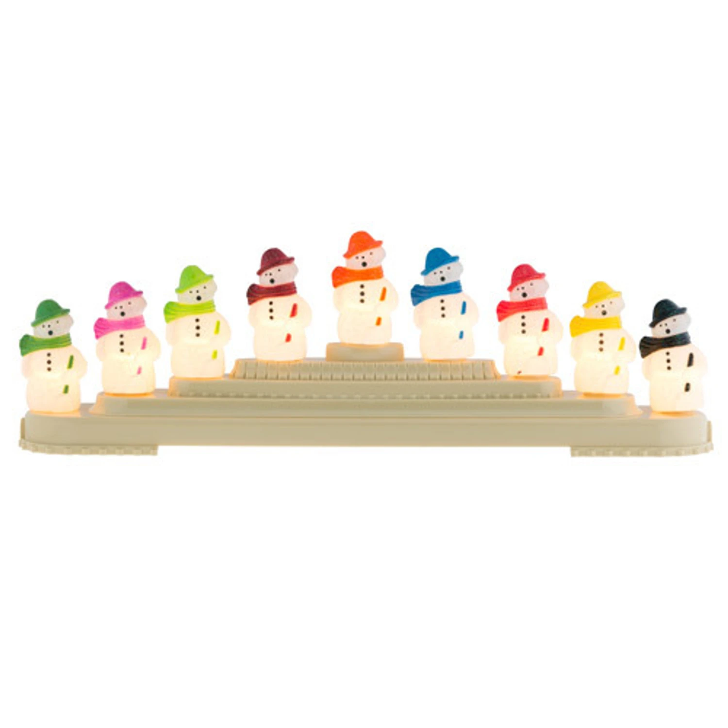 Christopher Radko Shiny Brite Holiday Splendor Snowman Bubble Light Candolier4027595 1 Christopher Radko Shiny Brite Holiday Splendor Snowman Bubble Light Candolier4027595