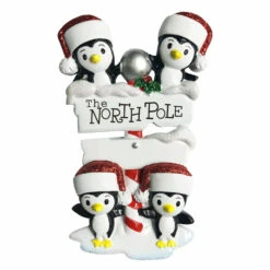 Penguin Family Of 4 At The North Pole Personalized Christmas Ornament OR1739-4 5 Penguin Family Of 4 At The North Pole Personalized Christmas Ornament OR1739-4 -Christmas Central apixf6ioj 35146.1646091875