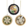 Kurt Adler 3" Asian Dumplings And Soup Christmas Ornament J7471