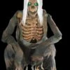 "Crouching Bones" Electric Animated Skeleton Halloween Prop
