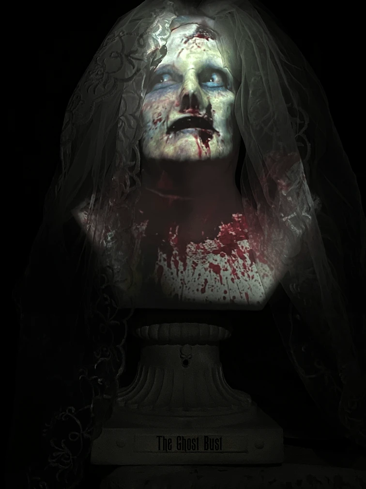 "Ghost Bust - Bride" Animated Haunted Projection Prop 1 "Ghost Bust - Bride" Animated Haunted Projection Prop