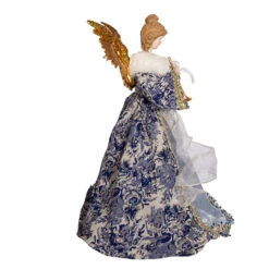 Kurt Adler 17" Indigo Blue Delft Angel Christmas Tree Topper J6099 -Christmas Central j6099 02 48878.1653408820
