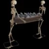Poseable Skeletons Carrying Coffin Halloween Decoration