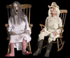 "Rocking Grandma And Grandpa" Electric Animated Halloween Props - Package Deal