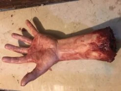 "Severed Left Male Hand - Silicone" Human Body Part Halloween Prop -Christmas Central severed left male hand silicone human body part halloween prop 11943713144880