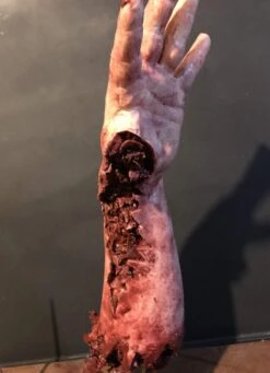 "Shark Bite Silicone Arm" Bloody Body Part Prop -Christmas Central shark bite silicone arm bloody body part prop 11943702888496