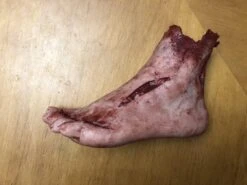 "Silicone Severed Left Female Foot" Body Parts Halloween Prop -Christmas Central silicone severed left female foot body parts halloween prop 11943768850480